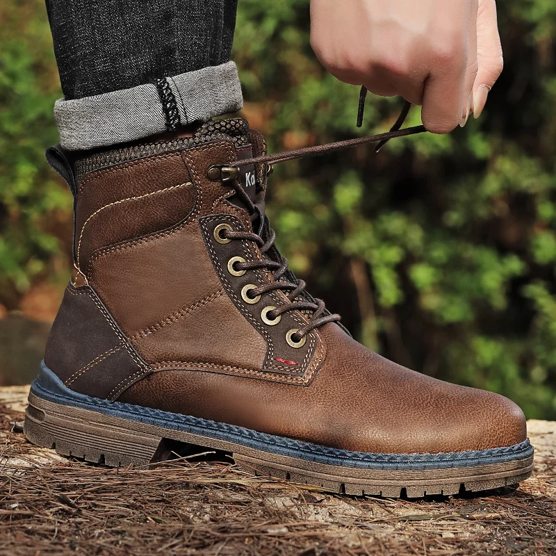 High Sneakers Boots Men's Winter Causal Shoes For Men Casual Man Fashion Sneakers Outdoor Footwear Leather Home
High Sneakers Boots Men's Winter Causal Shoes For Men Casual Man Fashion Sneakers Outdoor Footwear Leather Home