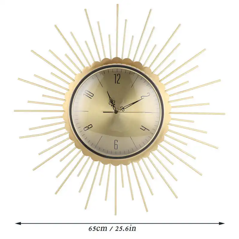 Metal Wall Clock Non-Ticking Brass Wall Clock for Dining Room Office Living Room Study Room
Metal Wall Clock Non-Ticking Brass Wall Clock for Dining Room Office Living Room Study Room