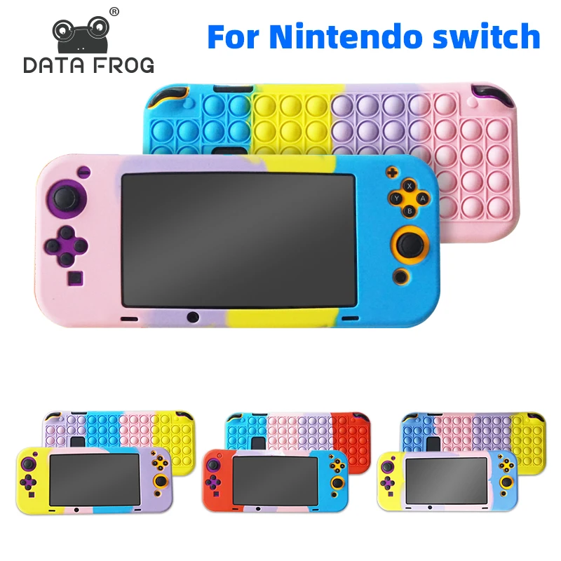 

DATA FROG Pop it Case for Nintendo Switch Silicone Shell Cute Protection Cover for Nintendo Switch Game Console Accessories