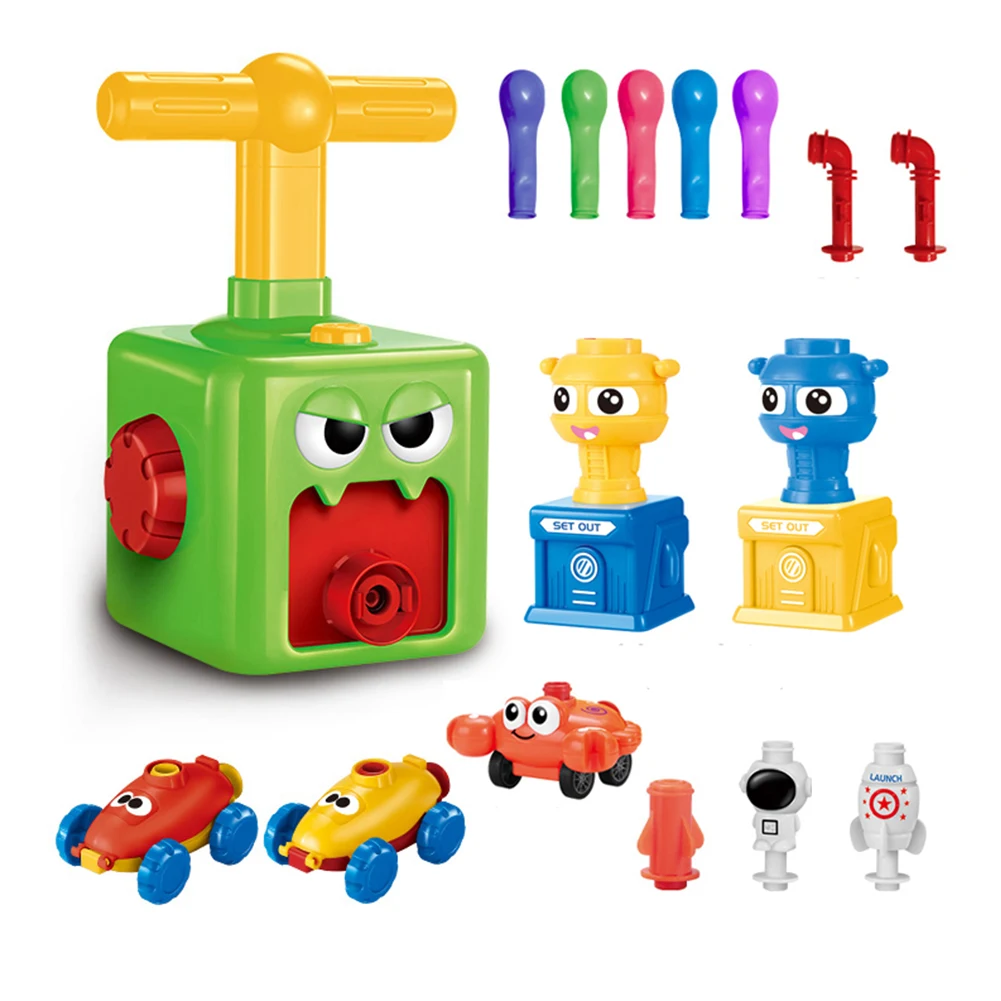 Children's Air Balloon Powered Car Press Power Sliding Car Toy (Air Pump, 2 Power Car, 1 Crab Car, 1 Launch Pad, 12 Ballons)
Children's Air Balloon Powered Car Press Power Sliding Car Toy (Air Pump, 2 Power Car, 1 Crab Car, 1 Launch Pad, 12 Ballons)
