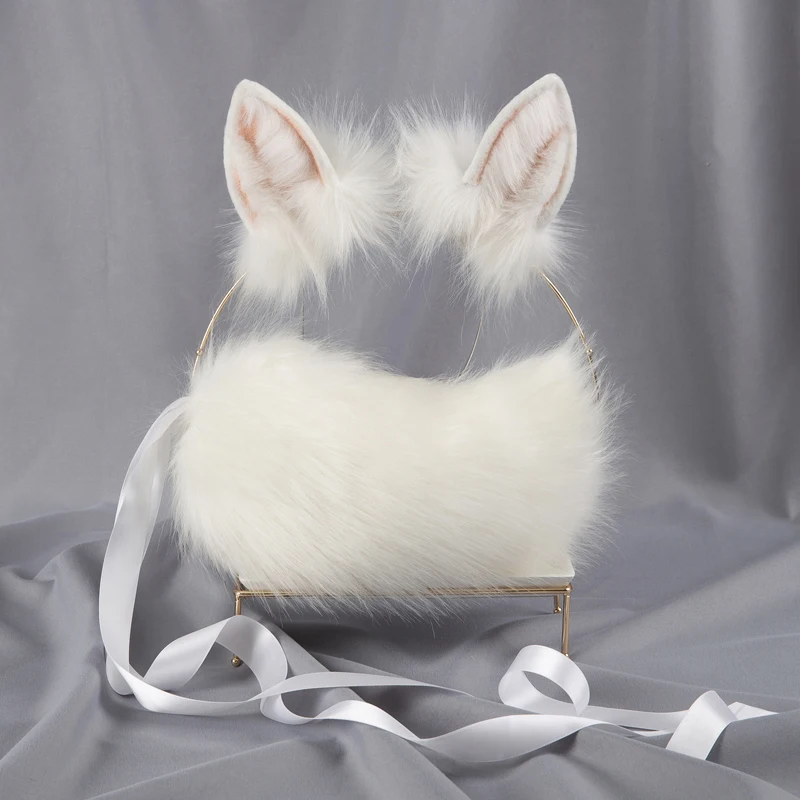 New White Rabbit Bunny Ears Hairhoop Tail Cosplay Prop Headband for Anime Game Halloween Costume Accessories Handmade Work
New White Rabbit Bunny Ears Hairhoop Tail Cosplay Prop Headband for Anime Game Halloween Costume Accessories Handmade Work
