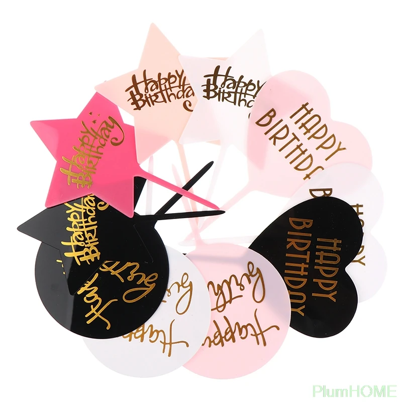 1Pc HAPPY BIRTHDAY Acrylic Cake Topper Dessert Baking Party Decoration 
1Pc HAPPY BIRTHDAY Acrylic Cake Topper Dessert Baking Party Decoration