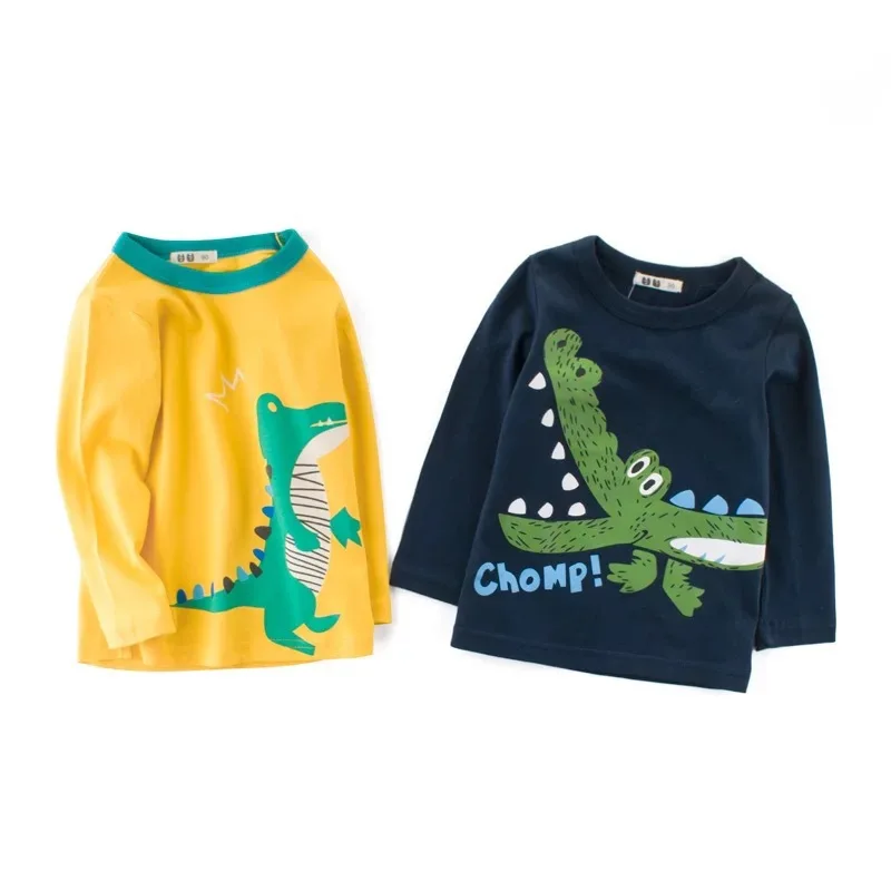 Autumn Spring Kids Long Sleeve T-shirts Solid Cotton Tops Boys Girls Cartoon Crocodile Tees Tops Children Sweatshirts 2-9Years
Autumn Spring Kids Long Sleeve T-shirts Solid Cotton Tops Boys Girls Cartoon Crocodile Tees Tops Children Sweatshirts 2-9Years
