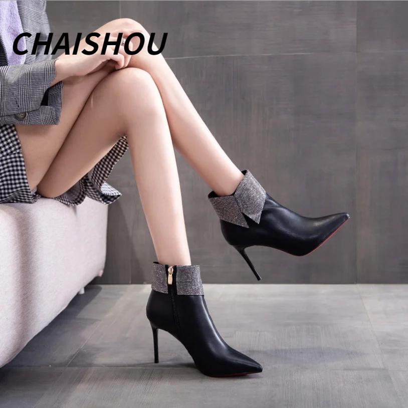 QZ127 Dress Thin High Heels Ankle Boots Woman 2021 Winter Rhinestone Black Sexy Pointed Plush Side Zip Modern Boots Botas Mujer
QZ127 Dress Thin High Heels Ankle Boots Woman 2021 Winter Rhinestone Black Sexy Pointed Plush Side Zip Modern Boots Botas Mujer