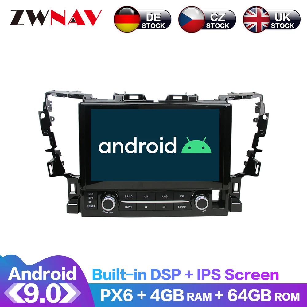 Android 10 IPS экран 128 ГБ DSP для Toyota Alphard 2015 2016 2017 - 2019 автомобильный DVD-плеер GPS
