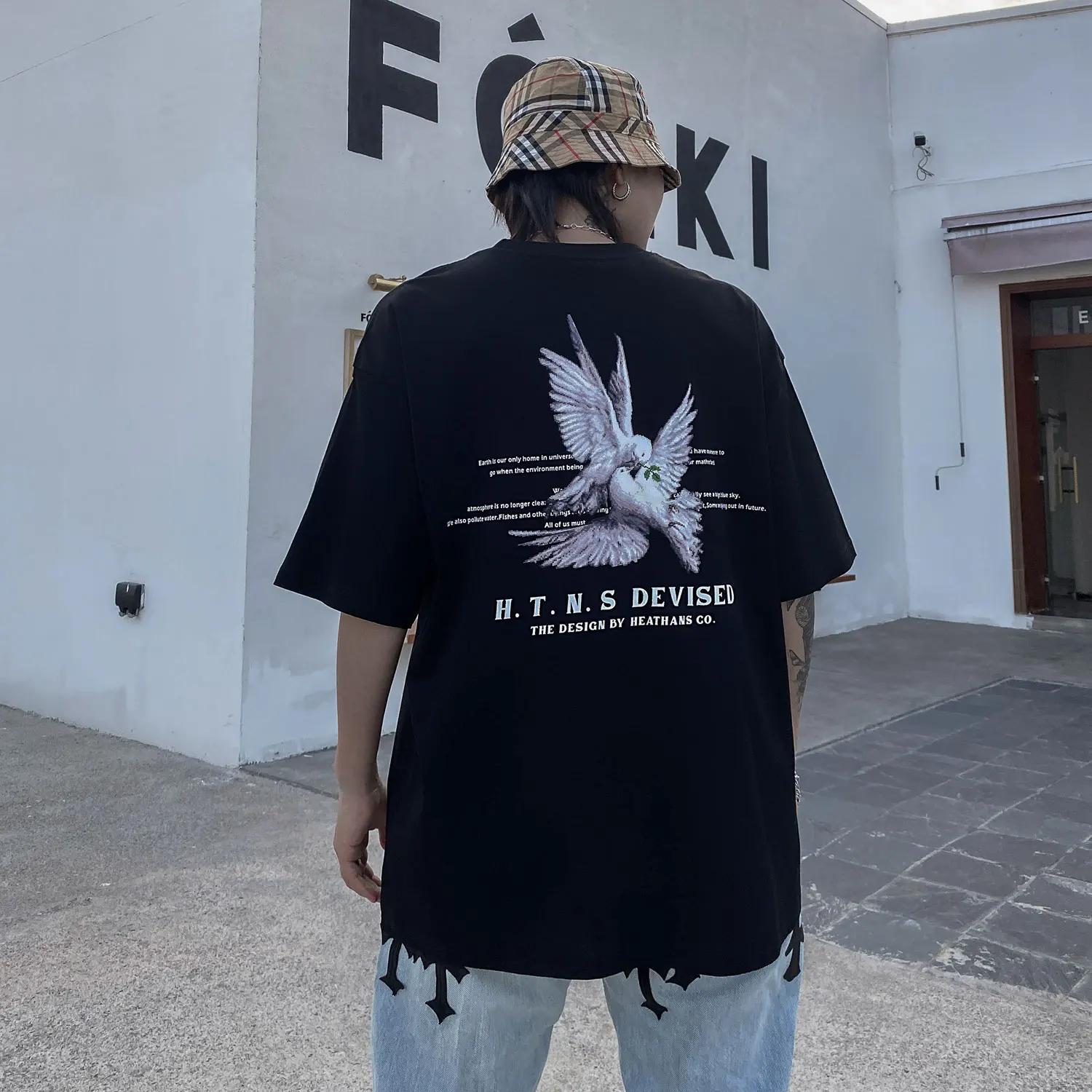 LINDSEY SEADER Hip Hop Tshirts Men Summer Peace Dove Print Short Sleeve T-Shirts Harajuku Casual Cotton Streetwear Tees Tops
LINDSEY SEADER Hip Hop Tshirts Men Summer Peace Dove Print Short Sleeve T-Shirts Harajuku Casual Cotton Streetwear Tees Tops