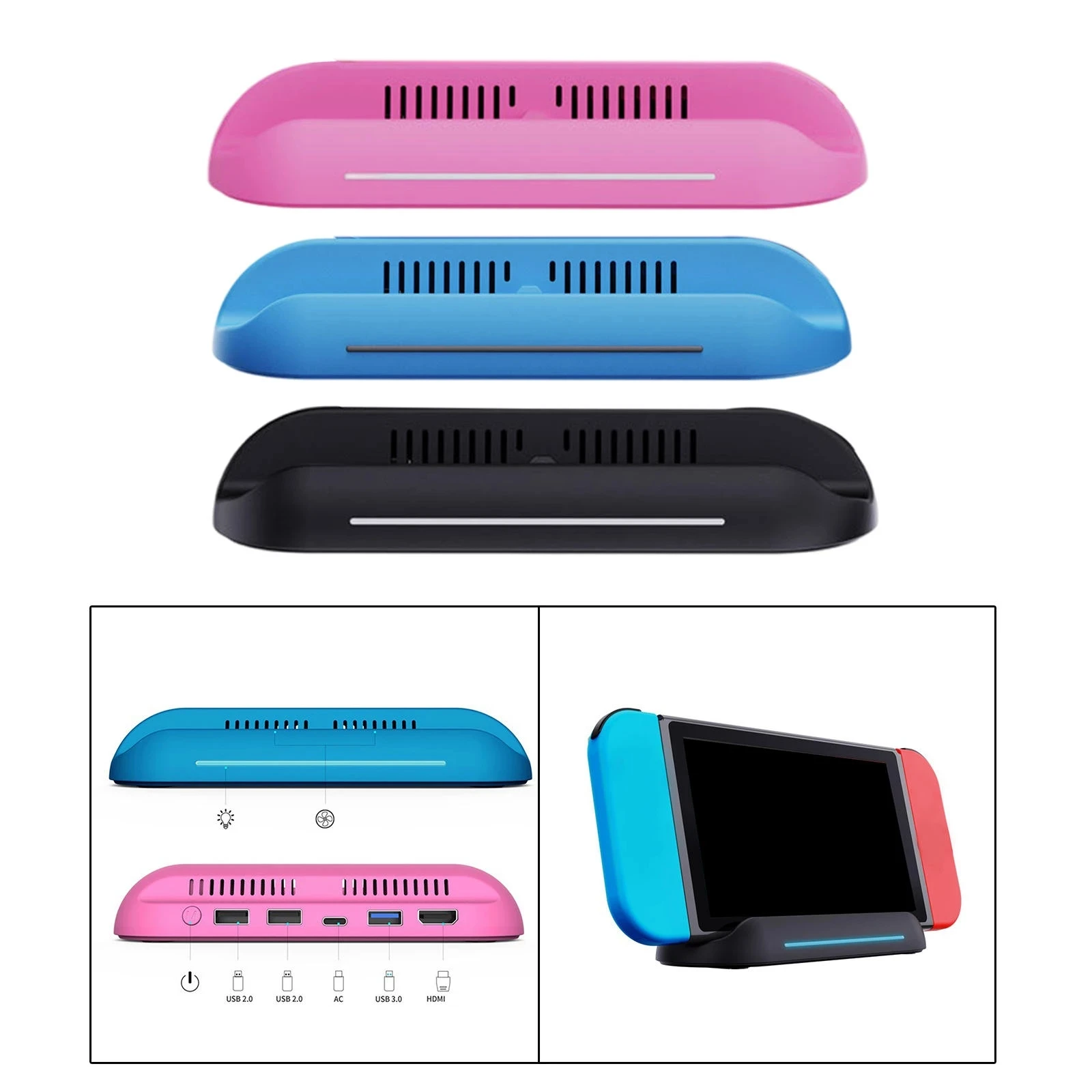 Portable Dock Station USB 3.0 2.0 Replacement Switch Host Charger Dock Video Conversion Switch Dock for Nintendo Switch Host
Portable Dock Station USB 3.0 2.0 Replacement Switch Host Charger Dock Video Conversion Switch Dock for Nintendo Switch Host