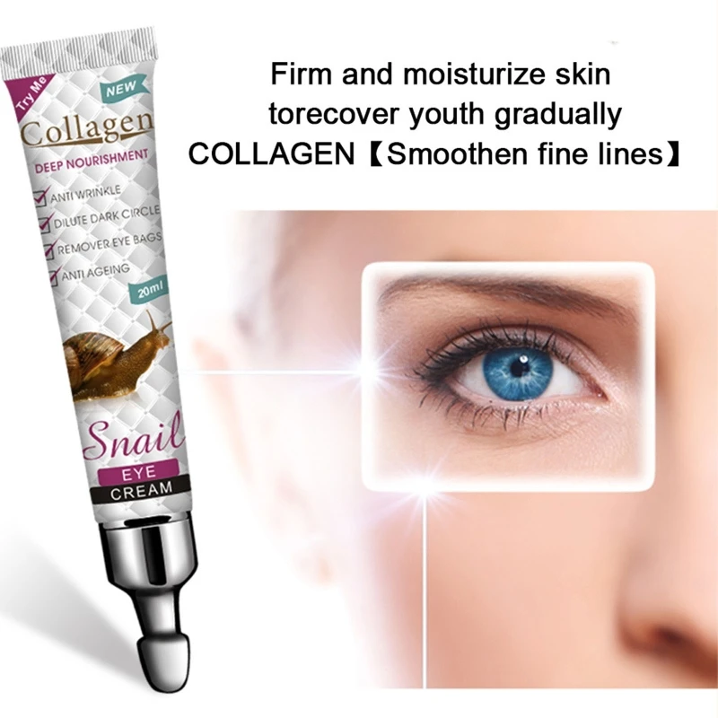 Snail Eye Cream Collagen Anti Aging Wrinkle Remover Dry Circles Nourishing 20ml 50JF
Snail Eye Cream Collagen Anti Aging Wrinkle Remover Dry Circles Nourishing 20ml 50JF