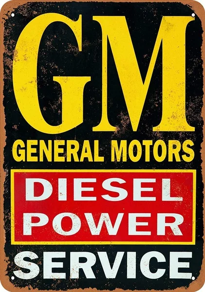 GM Diesel Power Service Retro tin sign nostalgic ornament metal poster garage art deco bar cafe shop
GM Diesel Power Service Retro tin sign nostalgic ornament metal poster garage art deco bar cafe shop
