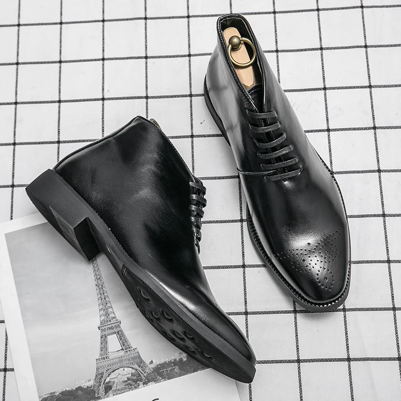 Size 38-48 Men Boots Winter Boots for Men Platform Shoes GENUINE LEATHER Chelsea Boots Zapatillas Hombre Men Dress Shoes *
Size 38-48 Men Boots Winter Boots for Men Platform Shoes GENUINE LEATHER Chelsea Boots Zapatillas Hombre Men Dress Shoes *