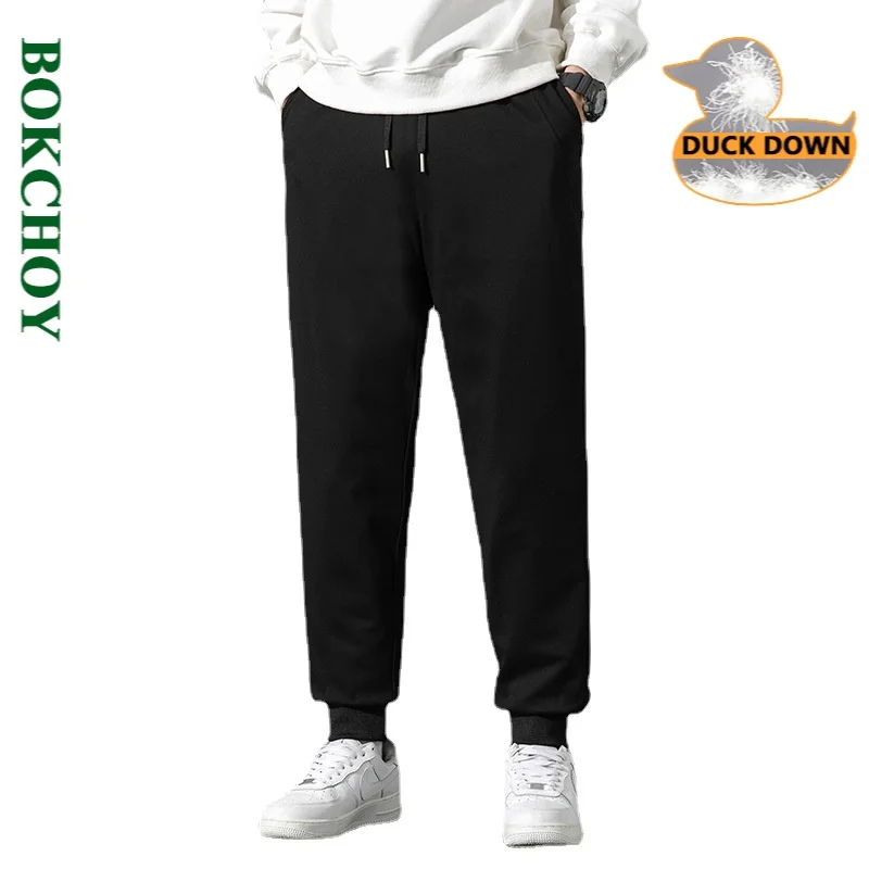 Warm Enough Duck Down Pants 2021 Winter New Thick 90% Down Filling Windproof Black Drawstring Jogger Outwear Trousers DD001
Warm Enough Duck Down Pants 2021 Winter New Thick 90% Down Filling Windproof Black Drawstring Jogger Outwear Trousers DD001