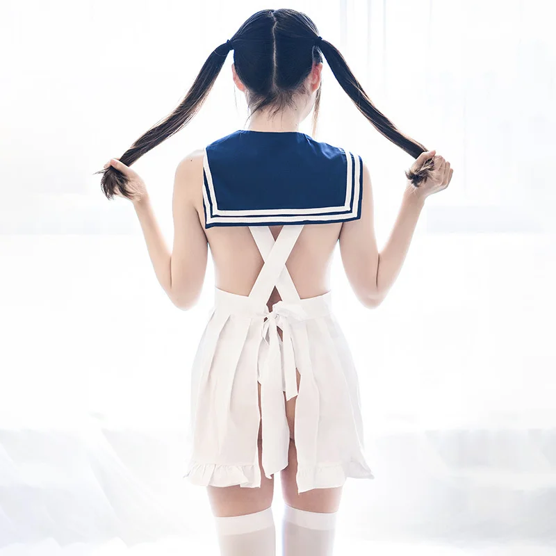 Sexy Lingerie Anime Japanese Sailor Sexy Cosplay Navy Performance Clothing Cute Nightdress Maid School Girl Costume dress
Sexy Lingerie Anime Japanese Sailor Sexy Cosplay Navy Performance Clothing Cute Nightdress Maid School Girl Costume dress