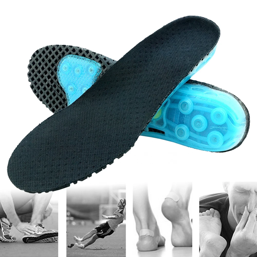 Shoes Shock Absorption Running Jogging Deodorant Sports Pad Foot Care Soft Orthopedic Insoles Silicone Hiking Comfortable
Shoes Shock Absorption Running Jogging Deodorant Sports Pad Foot Care Soft Orthopedic Insoles Silicone Hiking Comfortable