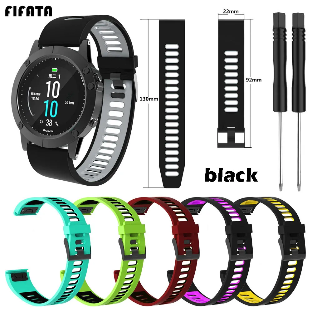 Фото FIFATA наручный ремешок для Garmin Fenix6X и Fenix6 Смарт часы Pro Solar/6 силиконовый браслет