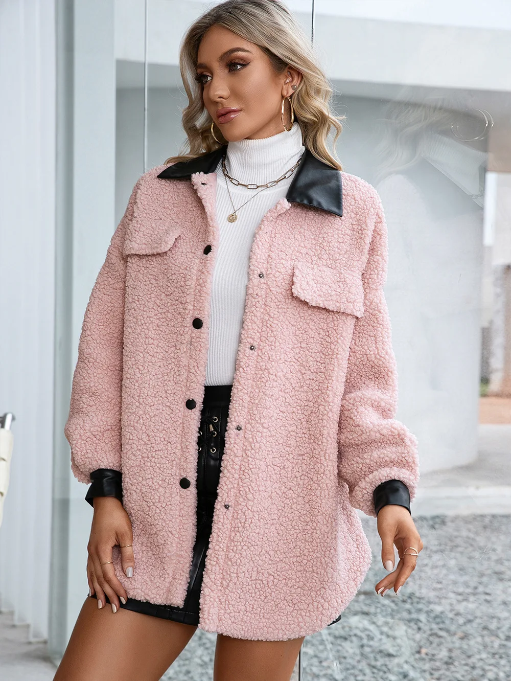 2021 Autumn Winter Plush Oversize Coat Jacket Women Windbreaker Long Coat Single-breasted Jacket Casual Outdoor Top
2021 Autumn Winter Plush Oversize Coat Jacket Women Windbreaker Long Coat Single-breasted Jacket Casual Outdoor Top