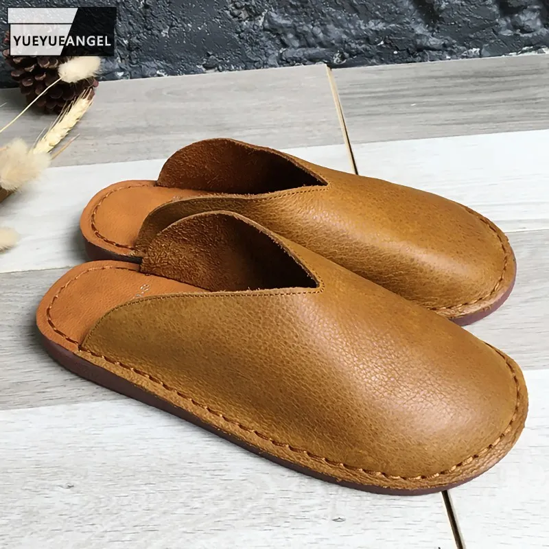 Шлепанцы женские из натуральной кожи, сланцы, без задника, с круглым носком, мягкая подошва, бычья кожа, повседневные летние Тапочки 
Шлепанцы женские из натуральной кожи, сланцы, без задника, с круглым носком, мягкая подошва, бычья кожа, повседневные летние Тапочки