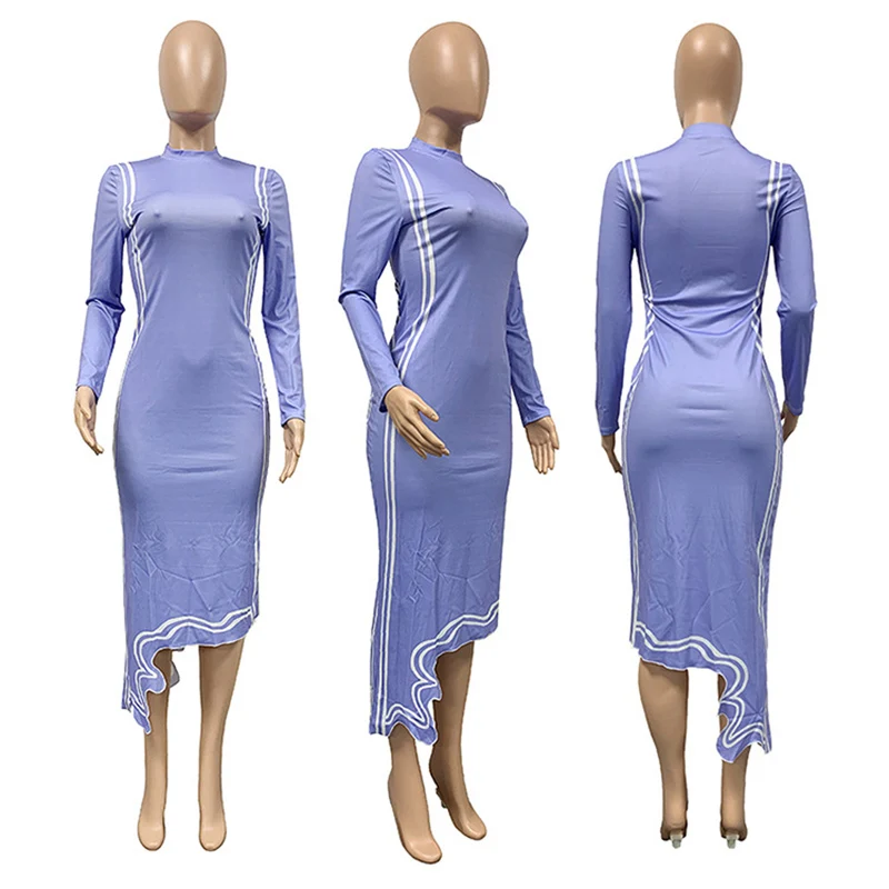 Striped Print Solid Color Long Sleeves Turtleneck Loose Maxi Dress New Summer Casual Style Women Outfits
Striped Print Solid Color Long Sleeves Turtleneck Loose Maxi Dress New Summer Casual Style Women Outfits