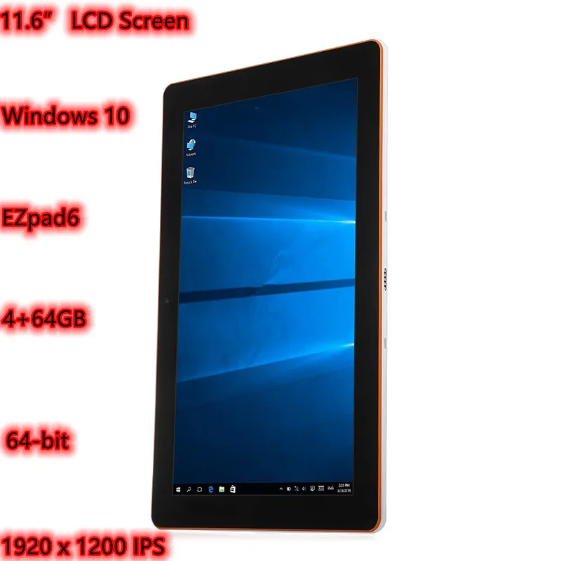 

EZpad 4s Ultrabook Windows 10 Tablet PC 10.6 inch IPS Screen Intel Cherry Trail Z8300 64bit Quad Core 1.44GHz 2GB RAM 32GB ROM