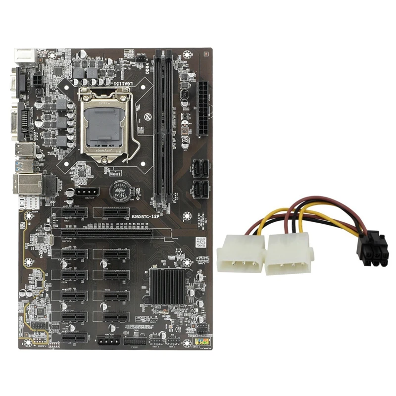 Материнская плата B250 BTC для майнинга 12 PCIE, графический слот LGA 1151 DDR4 16 Гб ОЗУ SATA3.0 с 6 контактами на 2 4 контакта, линия питания
Материнская плата B250 BTC для майнинга 12 PCIE, графический слот LGA 1151 DDR4 16 Гб ОЗУ SATA3.0 с 6 контактами на 2 4 контакта, линия питания