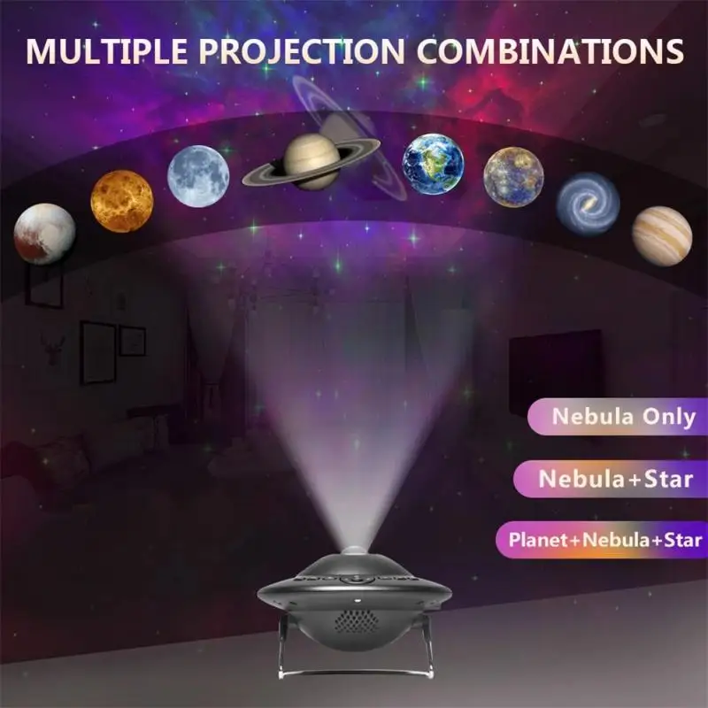 LED Colorful Starry Sky Projector Star Galaxy Night Light UFO Planet Bluetooth-Speaker For Kid Bedroom Game Projection Lamp Gift
LED Colorful Starry Sky Projector Star Galaxy Night Light UFO Planet Bluetooth-Speaker For Kid Bedroom Game Projection Lamp Gift
