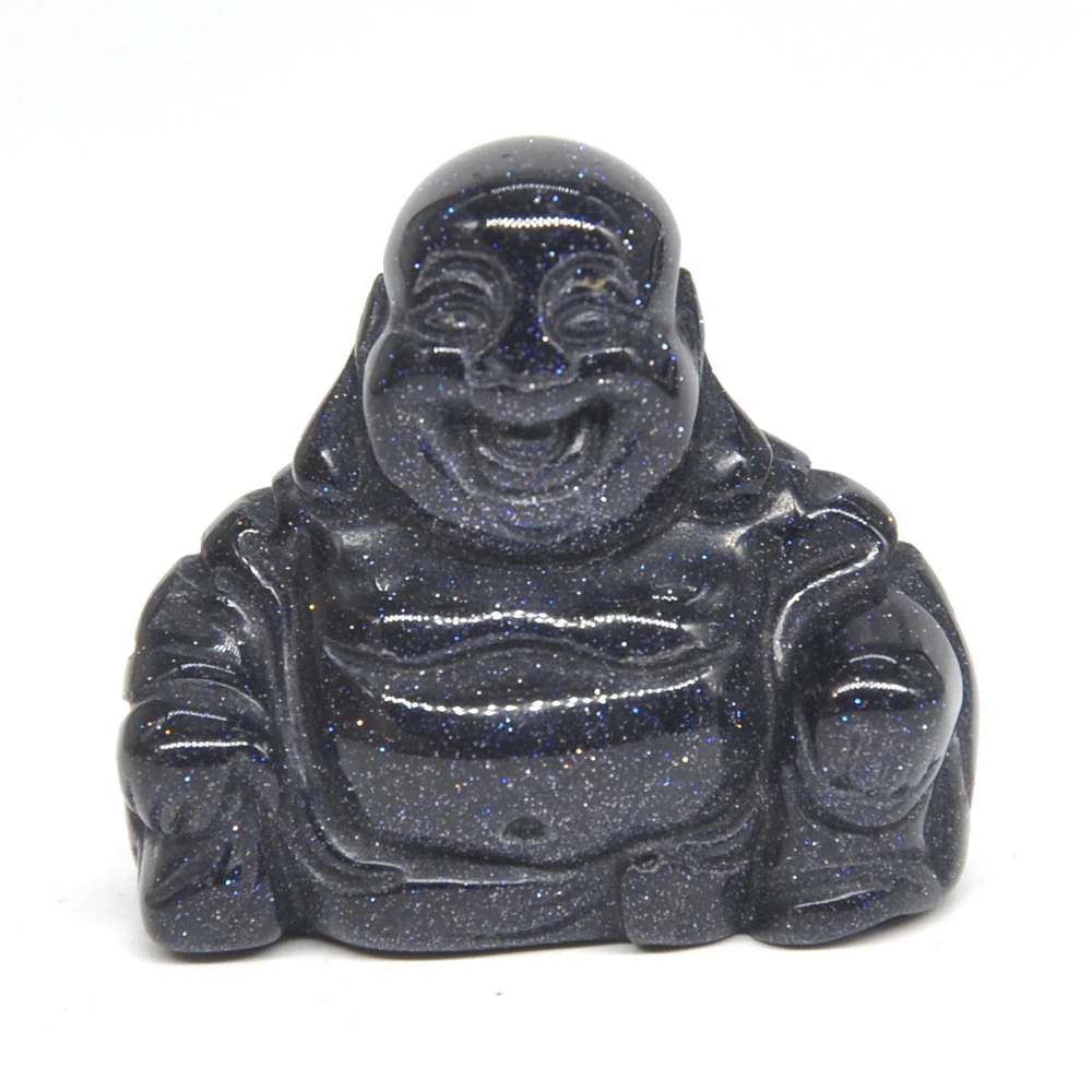 

1,2 "статуя Будды натуральный синий золотой камень песок исцеляющий Кристалл Камень «Reiki» фигурка чакра домашний декор