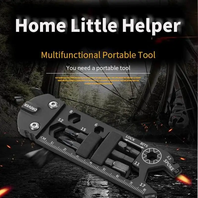 16 In 1 Multifunctional Mini Activity Outdoor Spanner Multi-tool Wrench Screwdriver Combination Motorcycle Bicycle Tools
16 In 1 Multifunctional Mini Activity Outdoor Spanner Multi-tool Wrench Screwdriver Combination Motorcycle Bicycle Tools