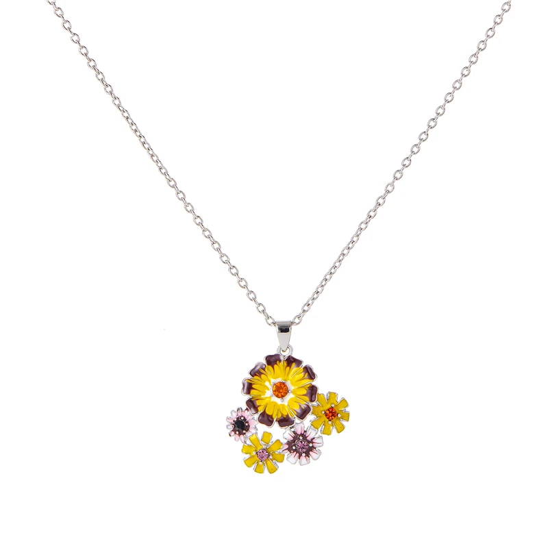 New Trend Beautiful Yellow Flower Image Valentine's Day Gift Necklace Wedding Anniversary Gift Accessories Jewelry Wholesale
New Trend Beautiful Yellow Flower Image Valentine's Day Gift Necklace Wedding Anniversary Gift Accessories Jewelry Wholesale