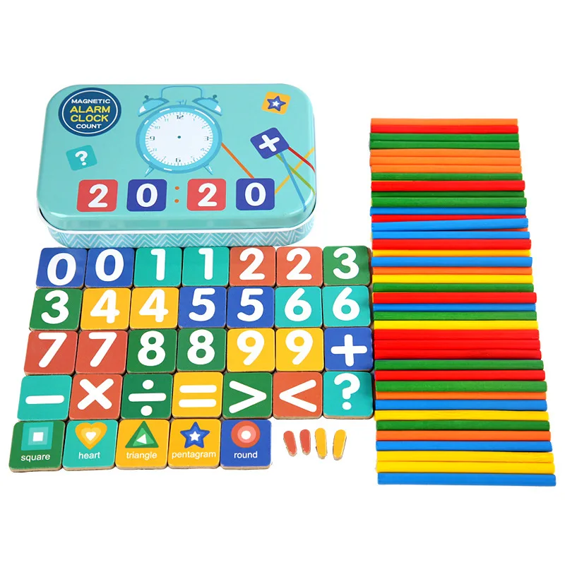 Montessori Math Toy 100Pcs Sticks Clock Magnetic Iron Box Counting Number Toy Early Learning Educational Toys Kids Gift
Montessori Math Toy 100Pcs Sticks Clock Magnetic Iron Box Counting Number Toy Early Learning Educational Toys Kids Gift