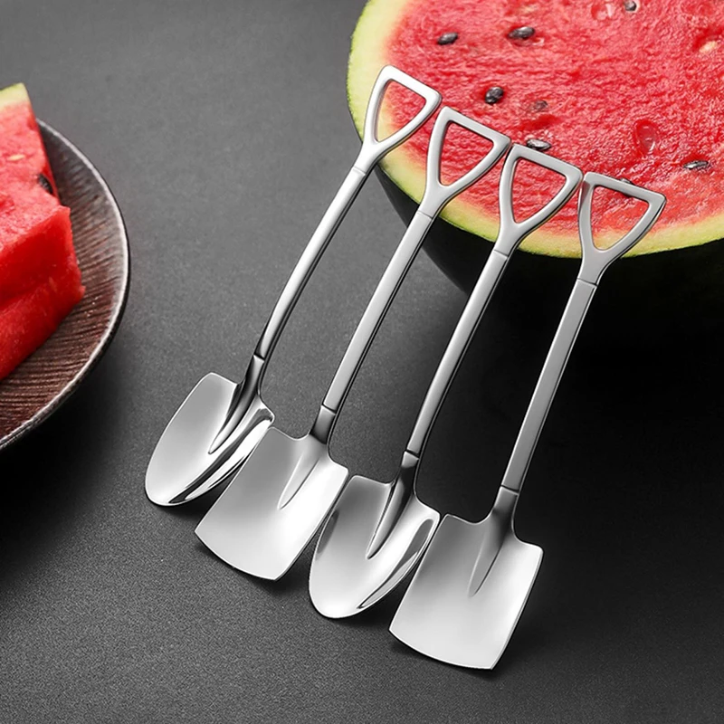 Creative retro shovel coffee spoon stainless steel dessert spoon watermelon spoon ice cream spoon tip shovel Kitchen Fruit Tools
Creative retro shovel coffee spoon stainless steel dessert spoon watermelon spoon ice cream spoon tip shovel Kitchen Fruit Tools