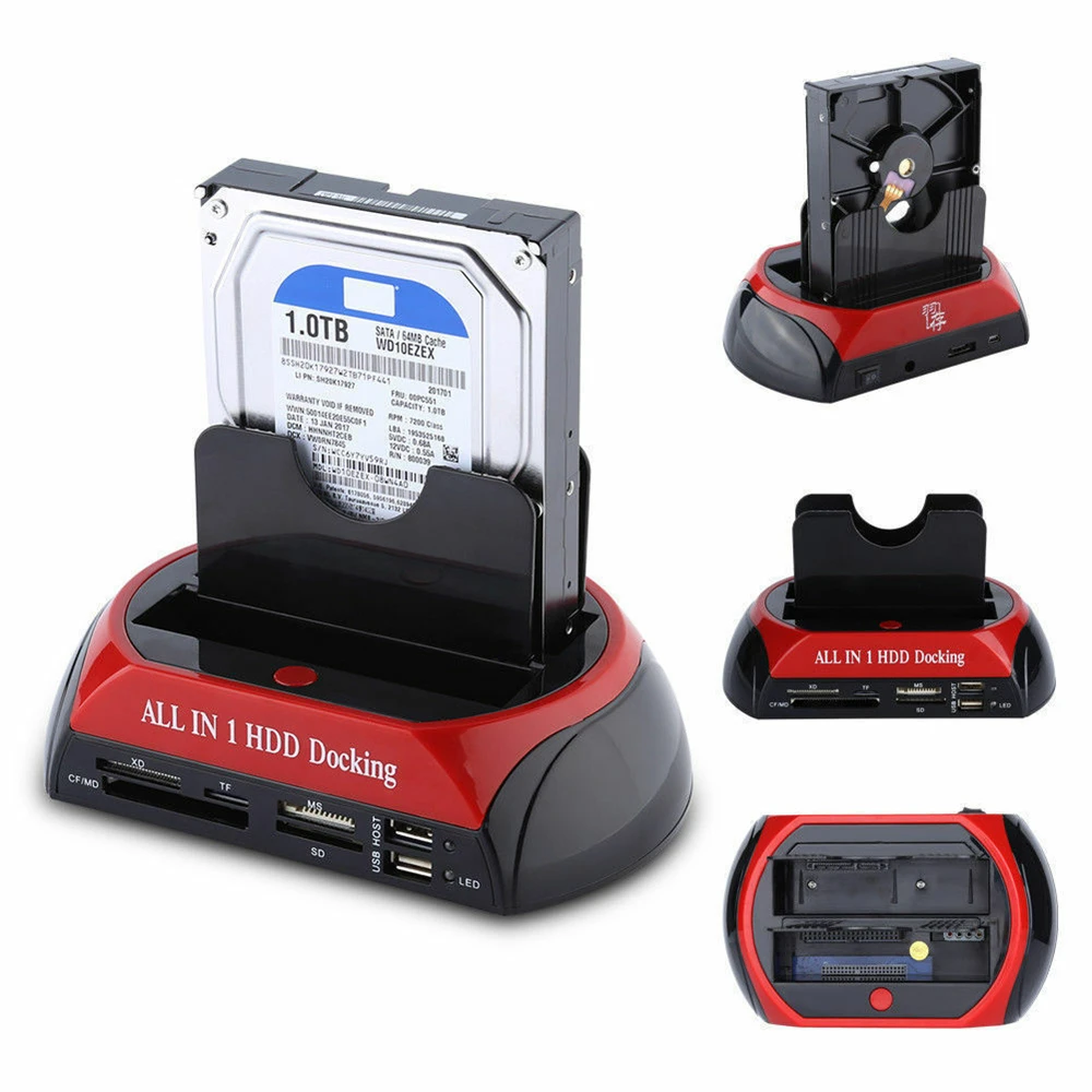 2.5" 3.5" Dual Slots Usb 2.0 Sata Ide Hdd Docking Station Hard Drive Card Reader Plug And Play Copy Back Up Files Conveniently
2.5" 3.5" Dual Slots Usb 2.0 Sata Ide Hdd Docking Station Hard Drive Card Reader Plug And Play Copy Back Up Files Conveniently