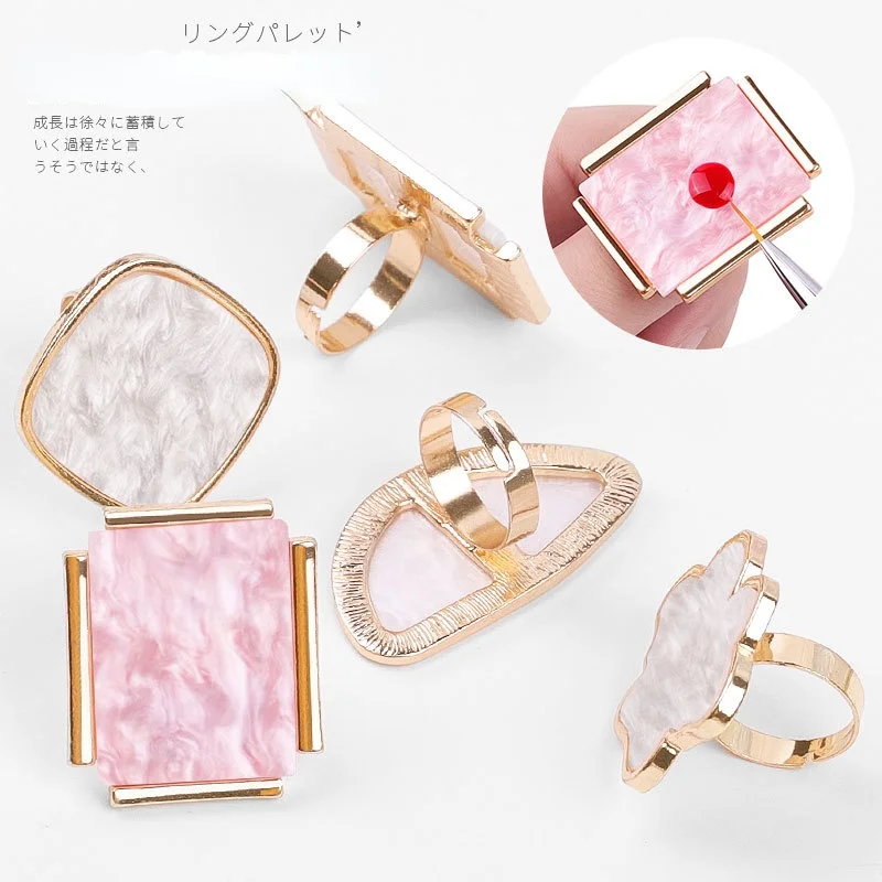 Nail Art Marble Shell Ring Display Stand Palette Pink White Adjustable UV Gel Polish Color Painting Board Nails Tool Design
Nail Art Marble Shell Ring Display Stand Palette Pink White Adjustable UV Gel Polish Color Painting Board Nails Tool Design