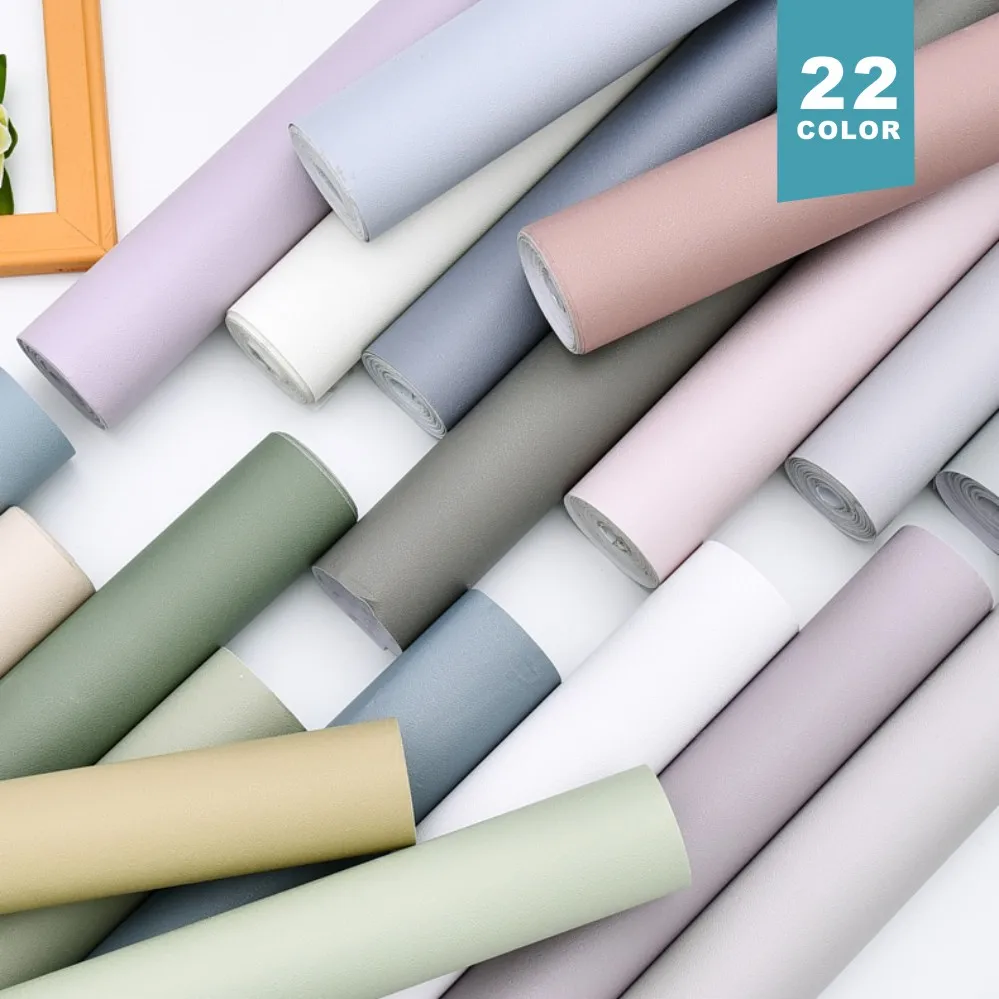 Macaron Solid Color Vinyl Waterproof Self-Adhesive Wallpaper Contact Paper Wall Sticker Film Wallpapers In Rolls Home Decor
Macaron Solid Color Vinyl Waterproof Self-Adhesive Wallpaper Contact Paper Wall Sticker Film Wallpapers In Rolls Home Decor