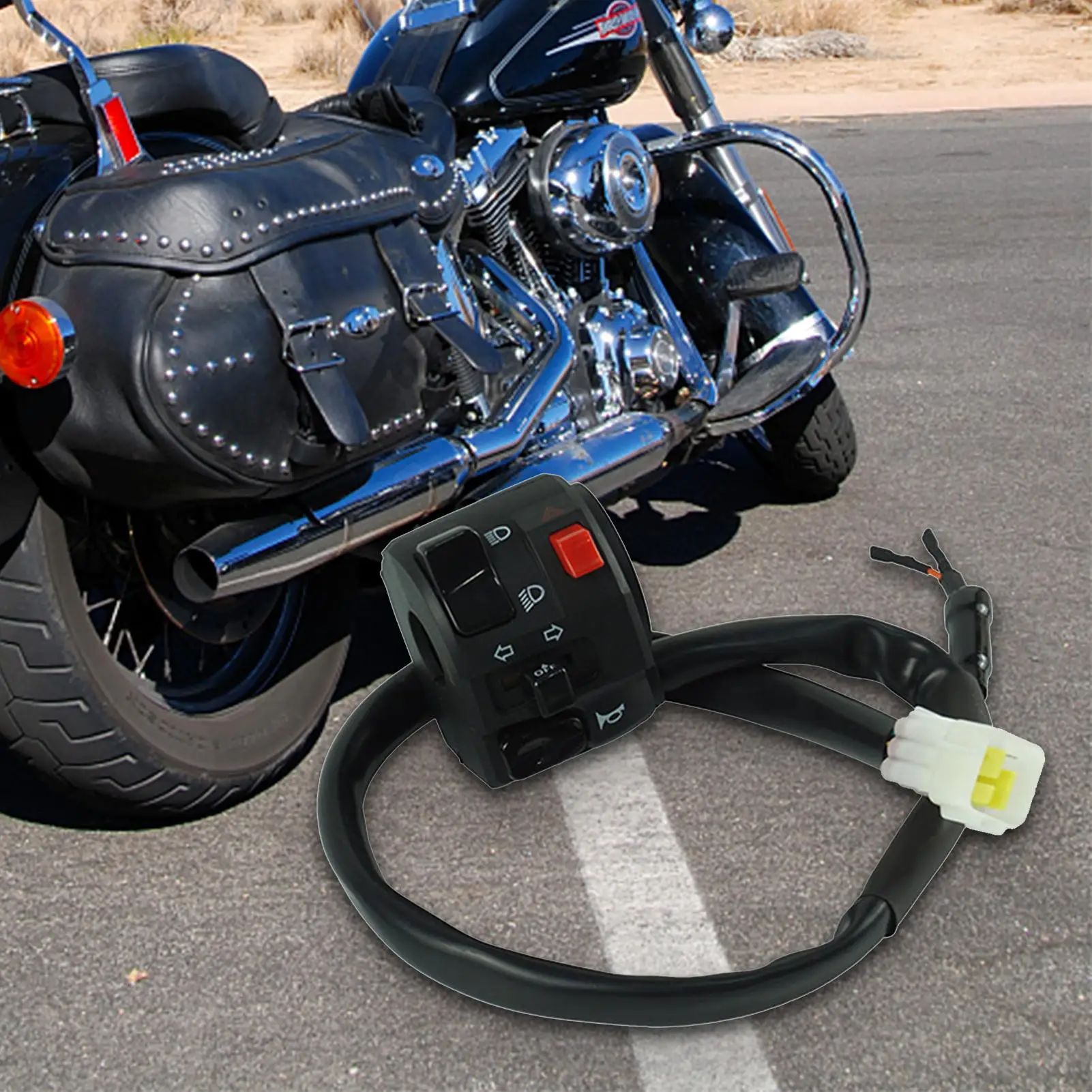 Motorcycle Horn High/Low Beam Turn Signal Handlebar Switch for Huanglong 300cc Handle Switch Motorcycle Switches Plastic Metal
Motorcycle Horn High/Low Beam Turn Signal Handlebar Switch for Huanglong 300cc Handle Switch Motorcycle Switches Plastic Metal