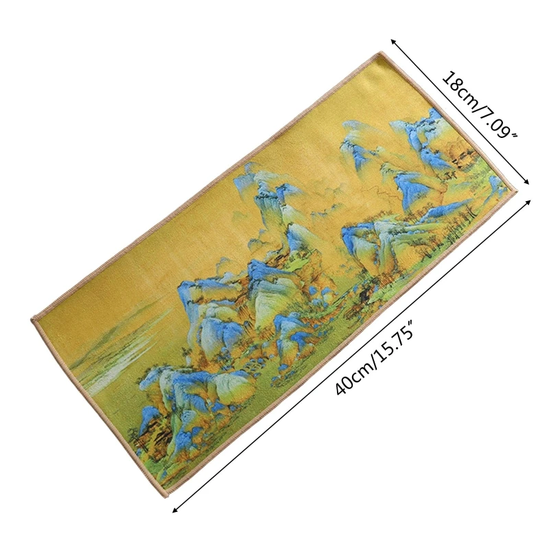 Suede Tea Towel Household Zen Tea Table Tea Cloth High-Grade Absorbent Tea Mat Kung Fu Tea Napkin Tea Accessories 16x7 Inches
Suede Tea Towel Household Zen Tea Table Tea Cloth High-Grade Absorbent Tea Mat Kung Fu Tea Napkin Tea Accessories 16x7 Inches