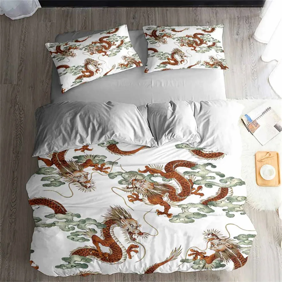 HELENGILI 3D Bedding Set Chinese Dragon Print Duvet Cover Set Bedclothes with Pillowcase Bed Set Home Textiles #ZGL10
HELENGILI 3D Bedding Set Chinese Dragon Print Duvet Cover Set Bedclothes with Pillowcase Bed Set Home Textiles #ZGL10