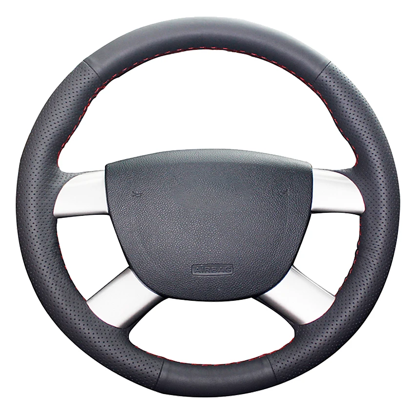 Black Genuine Leather Car Steering Wheel Cover For Ford Kuga 2008-2011 Focus 2 2005-2011 C-MAX 2007-2010
Black Genuine Leather Car Steering Wheel Cover For Ford Kuga 2008-2011 Focus 2 2005-2011 C-MAX 2007-2010