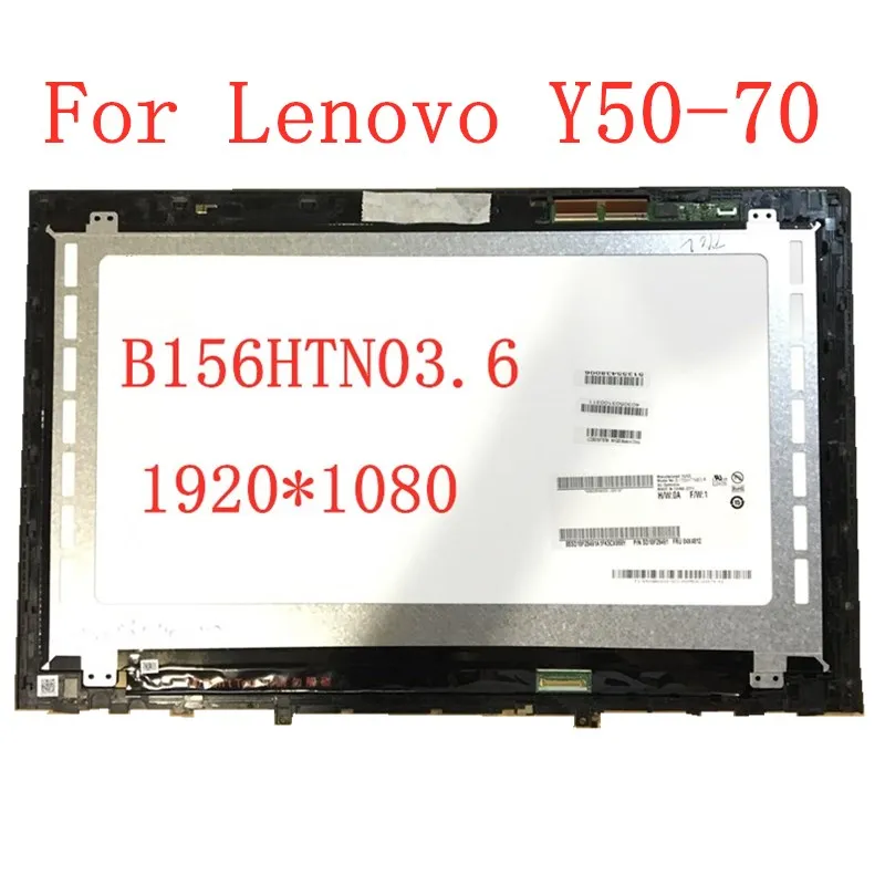 15 6 "для Lenovo Y50 70 ноутбук с сенсорным ЖК экраном B156HTN03.6 в сборе 1920*1080|ЖК-экран для