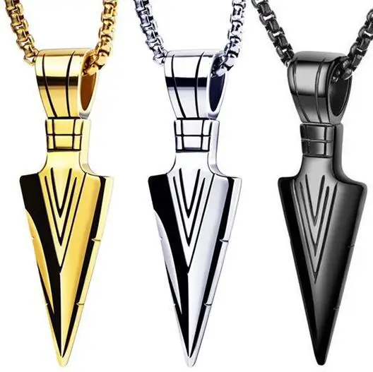 New Punk Pharaoh's Spear Arrow Necklace Male Trendy Domineering Clavicle Chain Personality Pendant Hip Hop Necklace
New Punk Pharaoh's Spear Arrow Necklace Male Trendy Domineering Clavicle Chain Personality Pendant Hip Hop Necklace