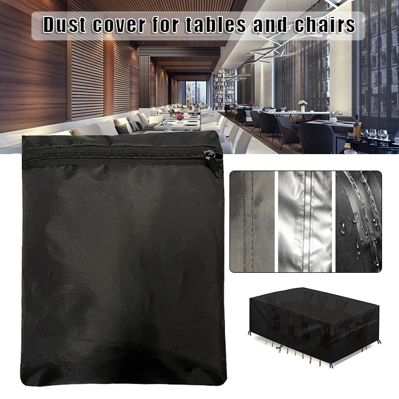 Portable Rectangle Furniture Cover Multifunctional Waterproof Table and Chair Protective Cover for Garden Courtyard Home
Portable Rectangle Furniture Cover Multifunctional Waterproof Table and Chair Protective Cover for Garden Courtyard Home
