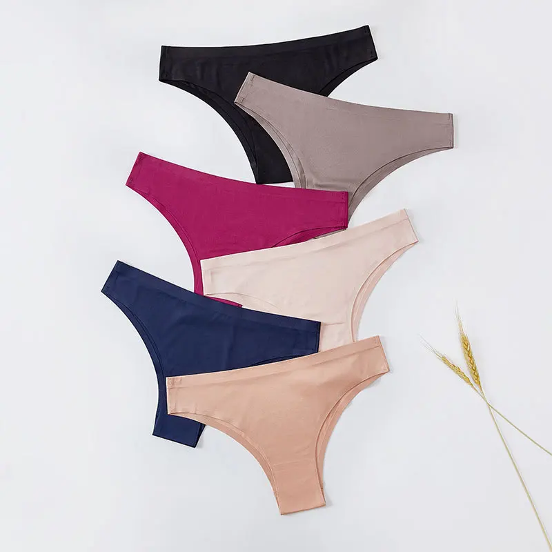 Sexy New Women Panties Seamless Ultra-thin G-string Thongs Soft and Comfortable Briefs Solid Color Ice Silk Female Underwear
Sexy New Women Panties Seamless Ultra-thin G-string Thongs Soft and Comfortable Briefs Solid Color Ice Silk Female Underwear