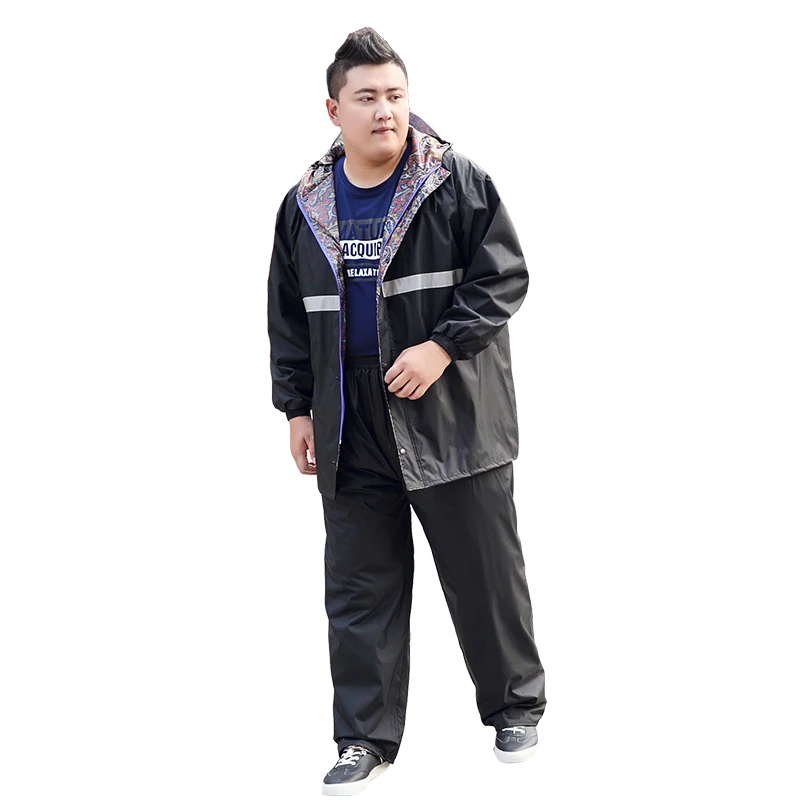 Large Size Raincoat Rain Pants Men Safety reflective strip Adult Motorcycle rain coat Ride Rainwear
Large Size Raincoat Rain Pants Men Safety reflective strip Adult Motorcycle rain coat Ride Rainwear