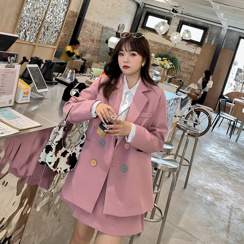Women Solid Skirts Suit 2021 Spring Long Sleeve Houndstooth Office Blazer Jacket & Skirt 2 Pieces Sets Women Suits Big size 4XL
Women Solid Skirts Suit 2021 Spring Long Sleeve Houndstooth Office Blazer Jacket & Skirt 2 Pieces Sets Women Suits Big size 4XL