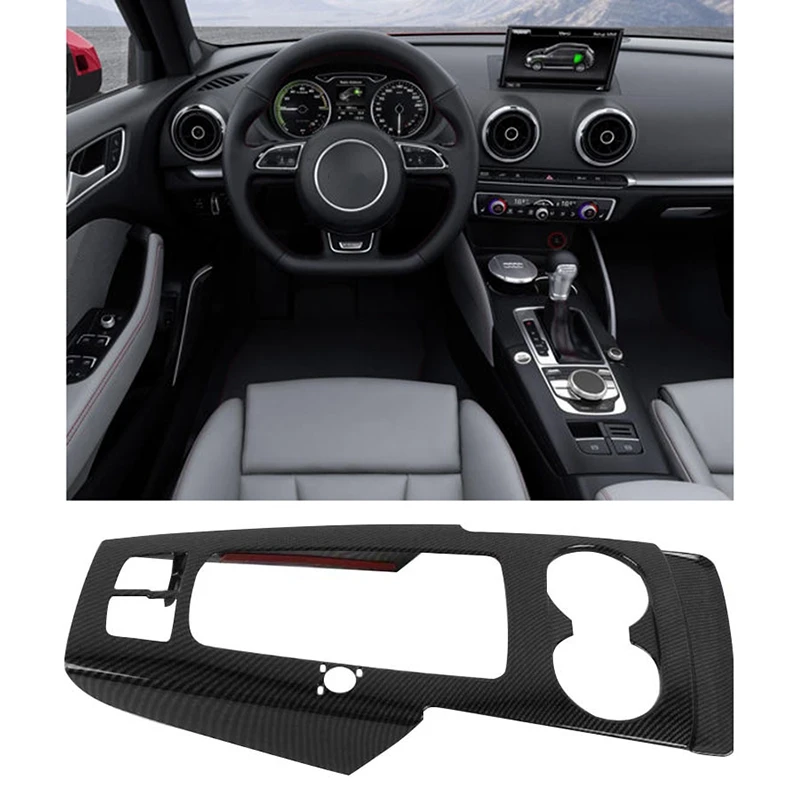 Car Carbon Fiber ABS Center Console Gearshift Panel Decorative Trim For- A3 8V 2018 Water Cup Holder Frame 
Car Carbon Fiber ABS Center Console Gearshift Panel Decorative Trim For- A3 8V 2018 Water Cup Holder Frame