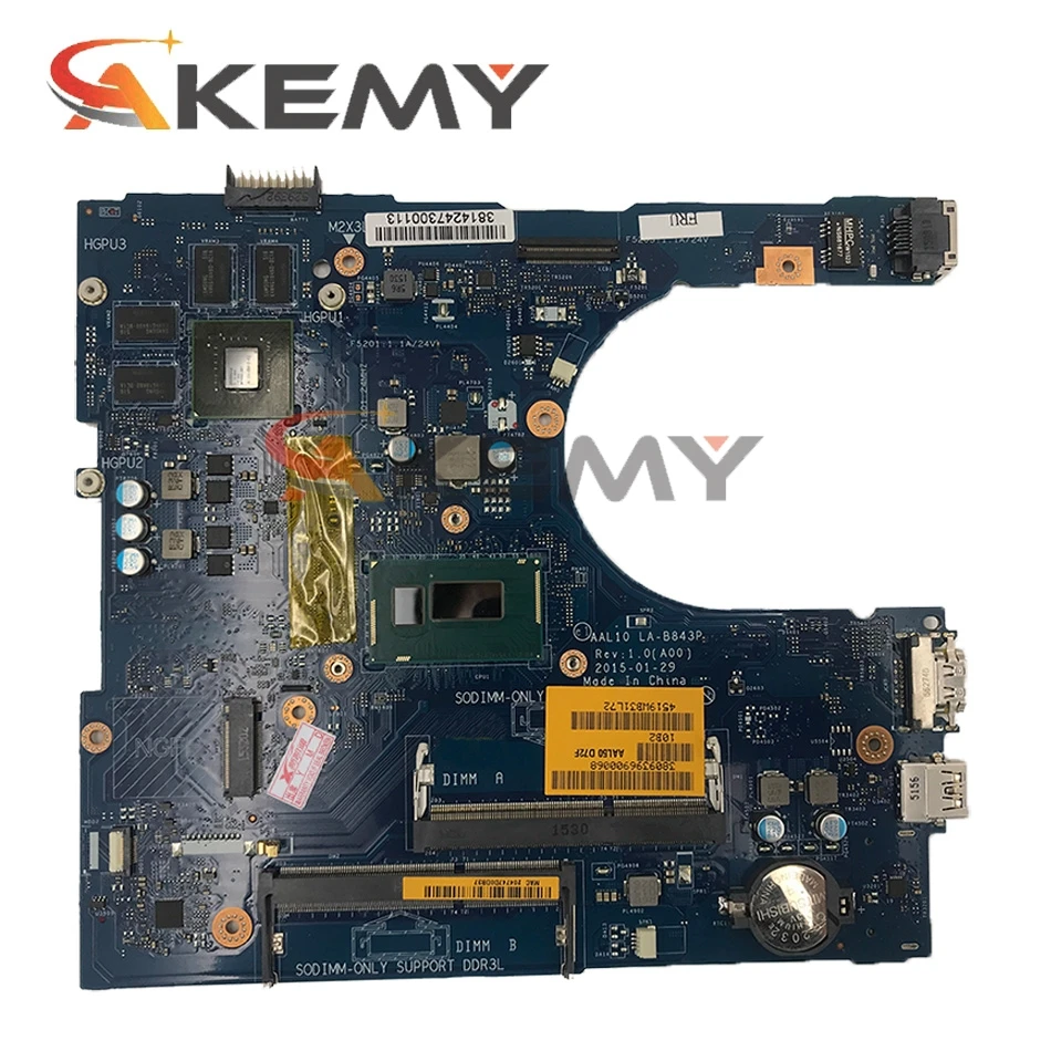 Абсолютно Новый LA-B843P (A00) Материнская плата для ноутбука Dell INSPIRON 5458 5558 5758 CN-0149M4 149M4