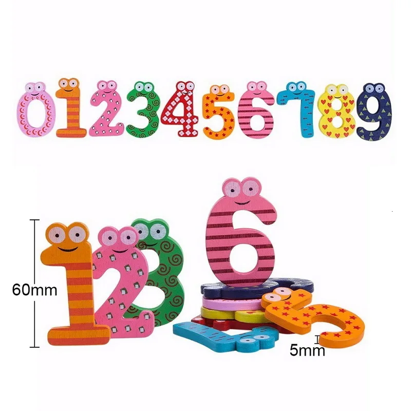 Магнитная развивающая игрушка на холодильник с буквами алфавита и цифрами для
