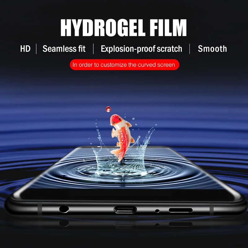 20D Гидрогелевая пленка для samsung Galaxy S8 S9 S10e S10 Plus Защитная экрана Note 8 9 10 S7 Edge не