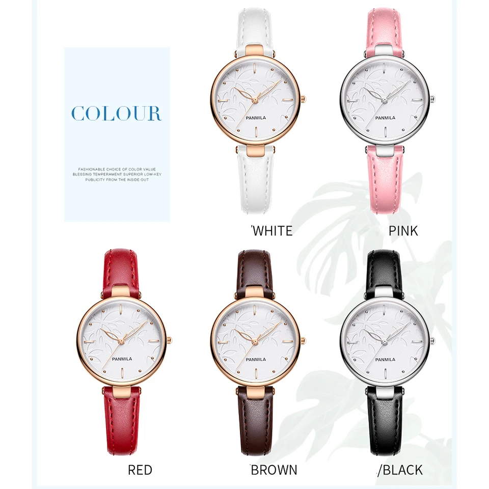 Panmila Women Flower Dial Watches Female Red PU Leather Quartz Watch Fine Ladies Waterproof Wristwatch Clock relogio feminino 
Panmila Women Flower Dial Watches Female Red PU Leather Quartz Watch Fine Ladies Waterproof Wristwatch Clock relogio feminino