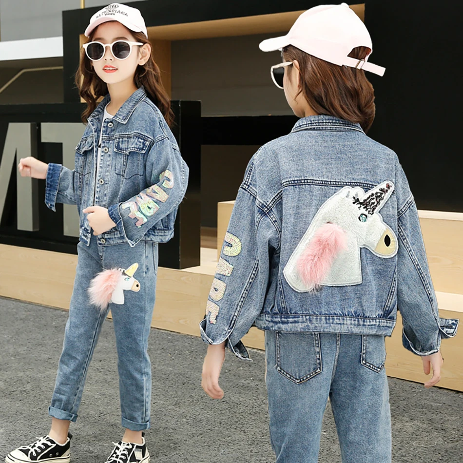 2Pcs Fashion Fall Kids Two- piece Clothes Set Sport Suit Children Sets Kids Clothes Denim Jacket+Pants Outfit For Girls 7-12 Yrs
2Pcs Fashion Fall Kids Two- piece Clothes Set Sport Suit Children Sets Kids Clothes Denim Jacket+Pants Outfit For Girls 7-12 Yrs