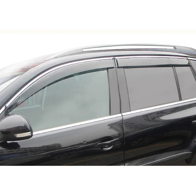 High quality 4 Piece Injection molding trim vent shade rain sun wind deflector window visor for Tiguan 2009-2017
High quality 4 Piece Injection molding trim vent shade rain sun wind deflector window visor for Tiguan 2009-2017