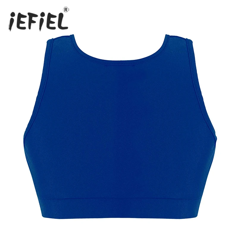 Kids Girls Sleeveless Hollow Out Back Stretchy Crop Top Sports Workout Gymnastics Ballet Dance Tops Stage Performance Costume
Kids Girls Sleeveless Hollow Out Back Stretchy Crop Top Sports Workout Gymnastics Ballet Dance Tops Stage Performance Costume